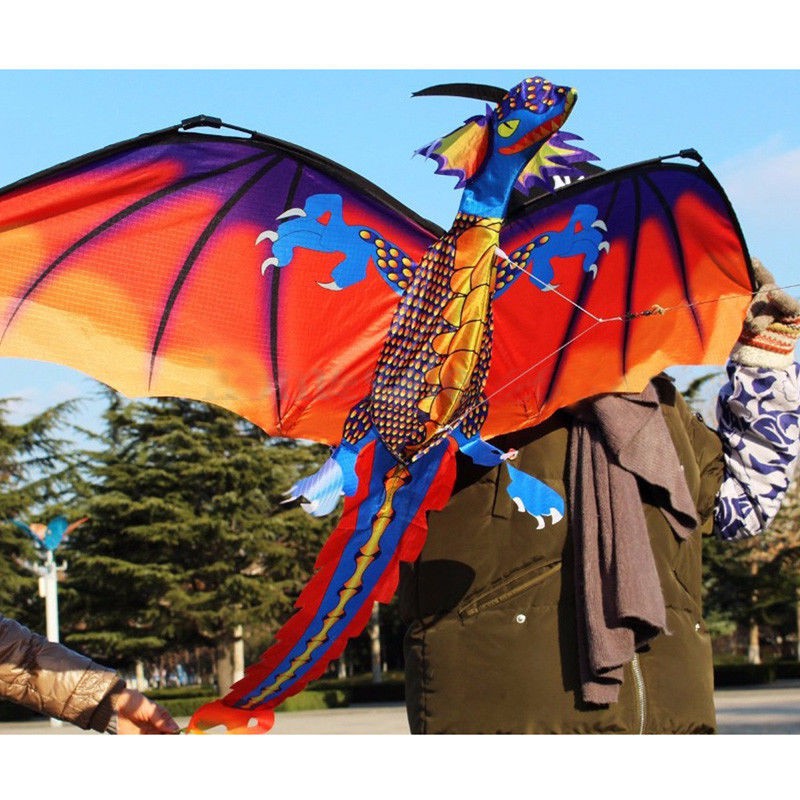 cerf-volant Dragon 3D avec queue cerfs-volants pou – Grandado
